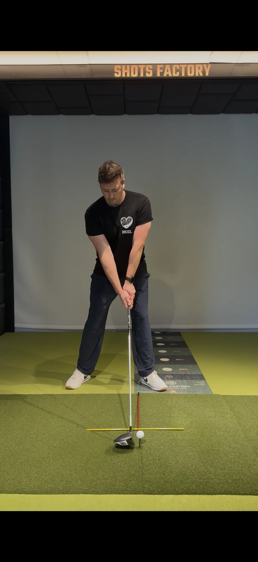 Mike Bygrave demonstrating a driver setup