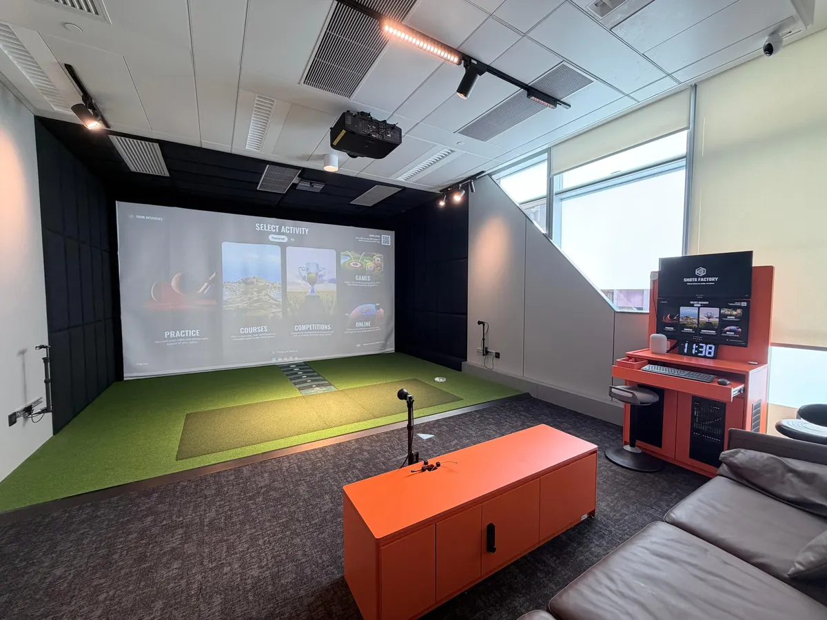 TrackMan bay at Shots Factory Wanchai